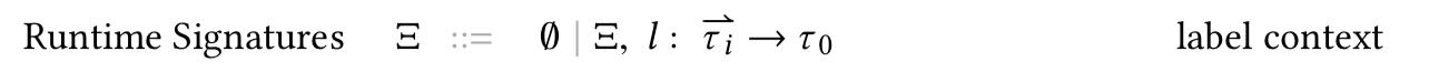 Syntax of signatures